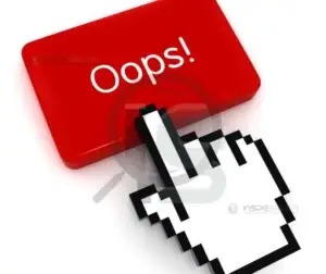 Ícone digital com a palavra "Oops!", simbolizando erro ou falha nos processos.
