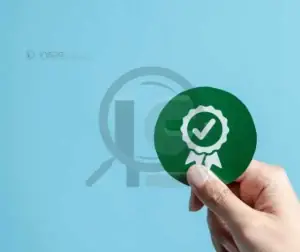 Treinamento de Solda 3 Ícone de verificação simbolizando qualidade e conformidade com normas técnicas.