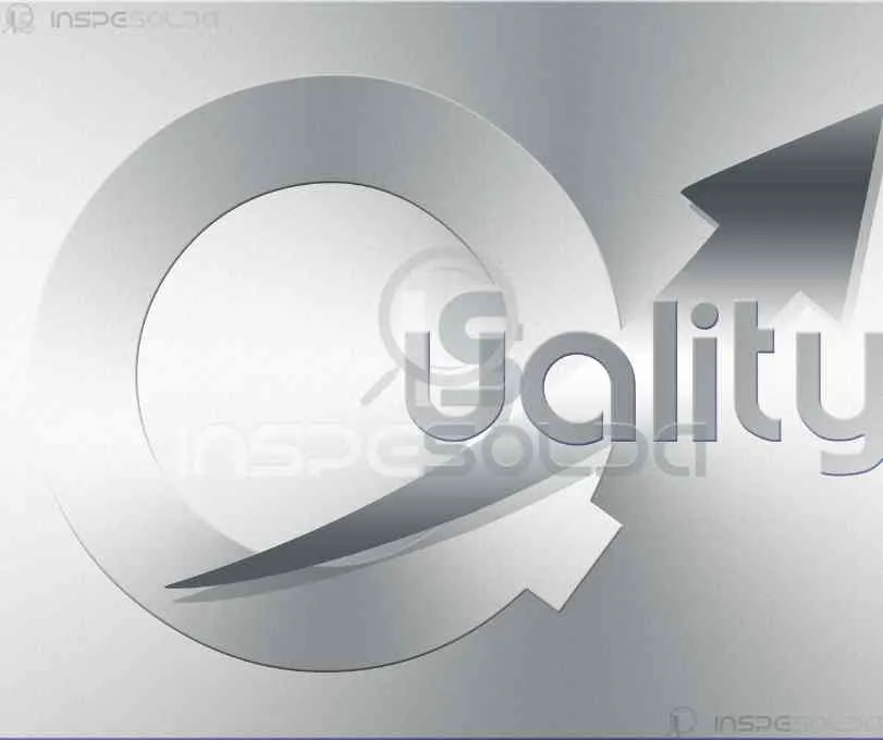 Imagem com engrenagem e a palavra “Quality” em destaque.