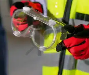 Equipamento de proteção individual (EPI) para segurança de soldadores.