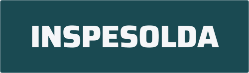 Logotipo InspeSolda — selo horizontal em azul petróleo, sem tagline